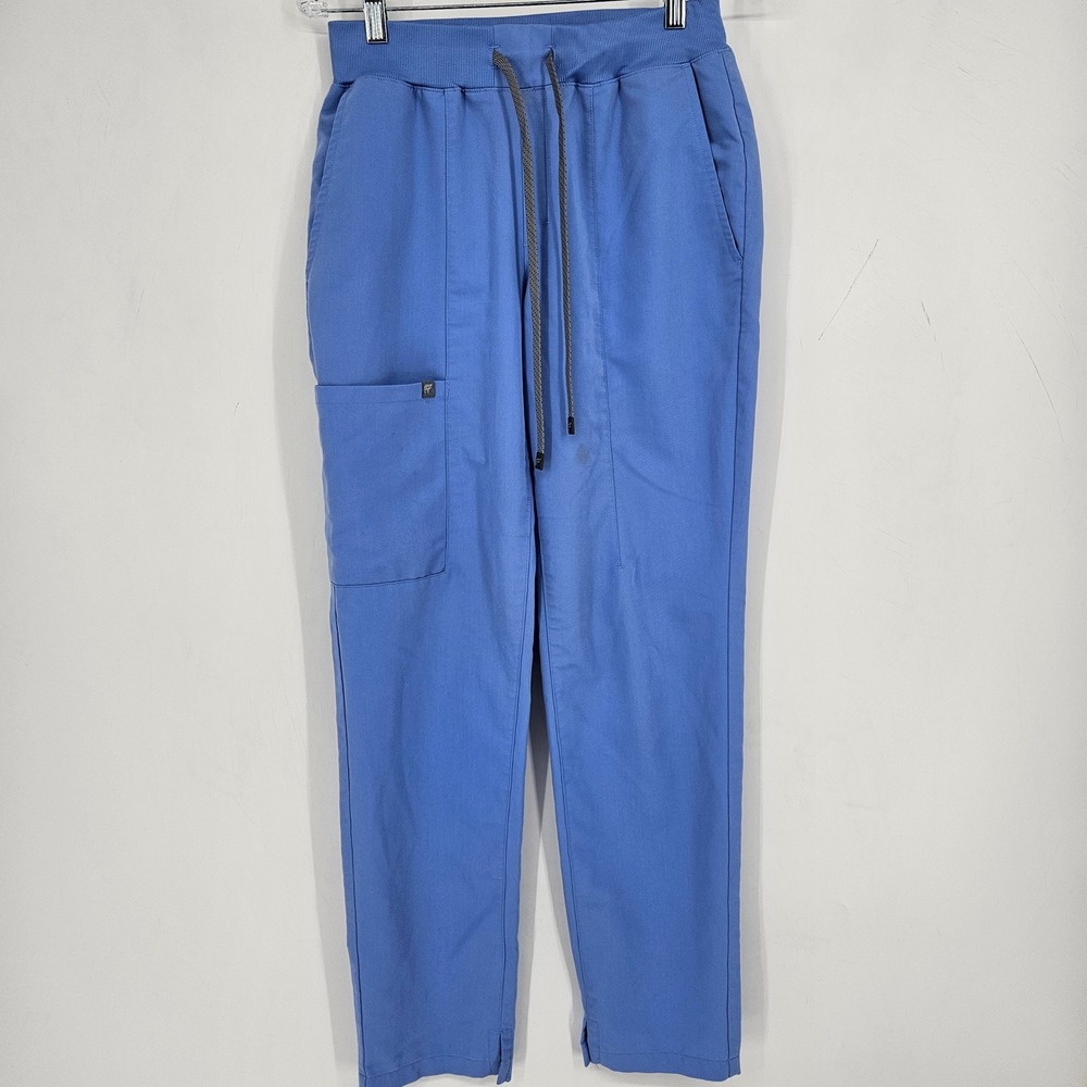 Fabletics Ion Scrub Pants Womens‎ Small Healthcare Ceil Blue Nurses FLAWS